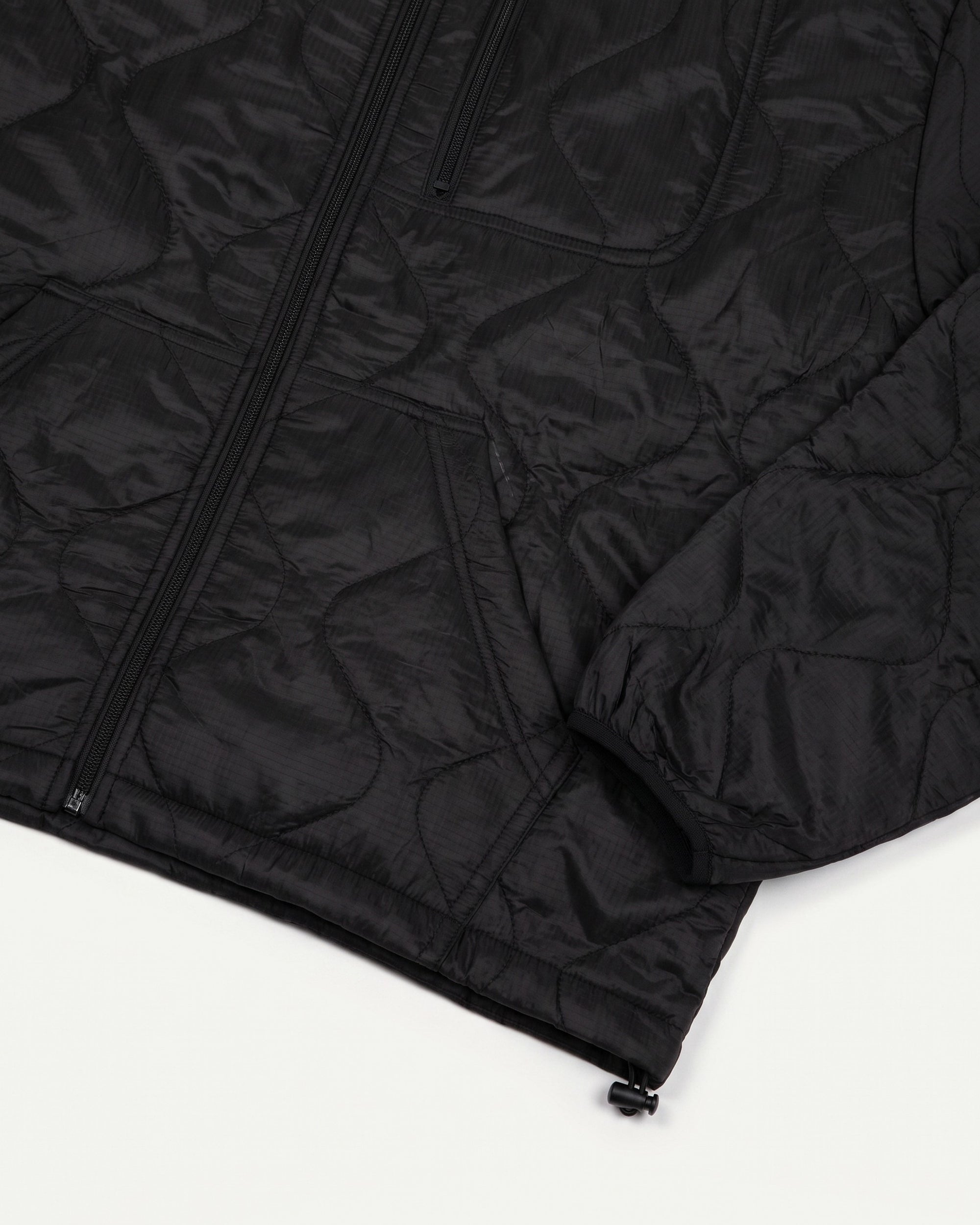 Black Woobie Jacket 2.0, hem cinch