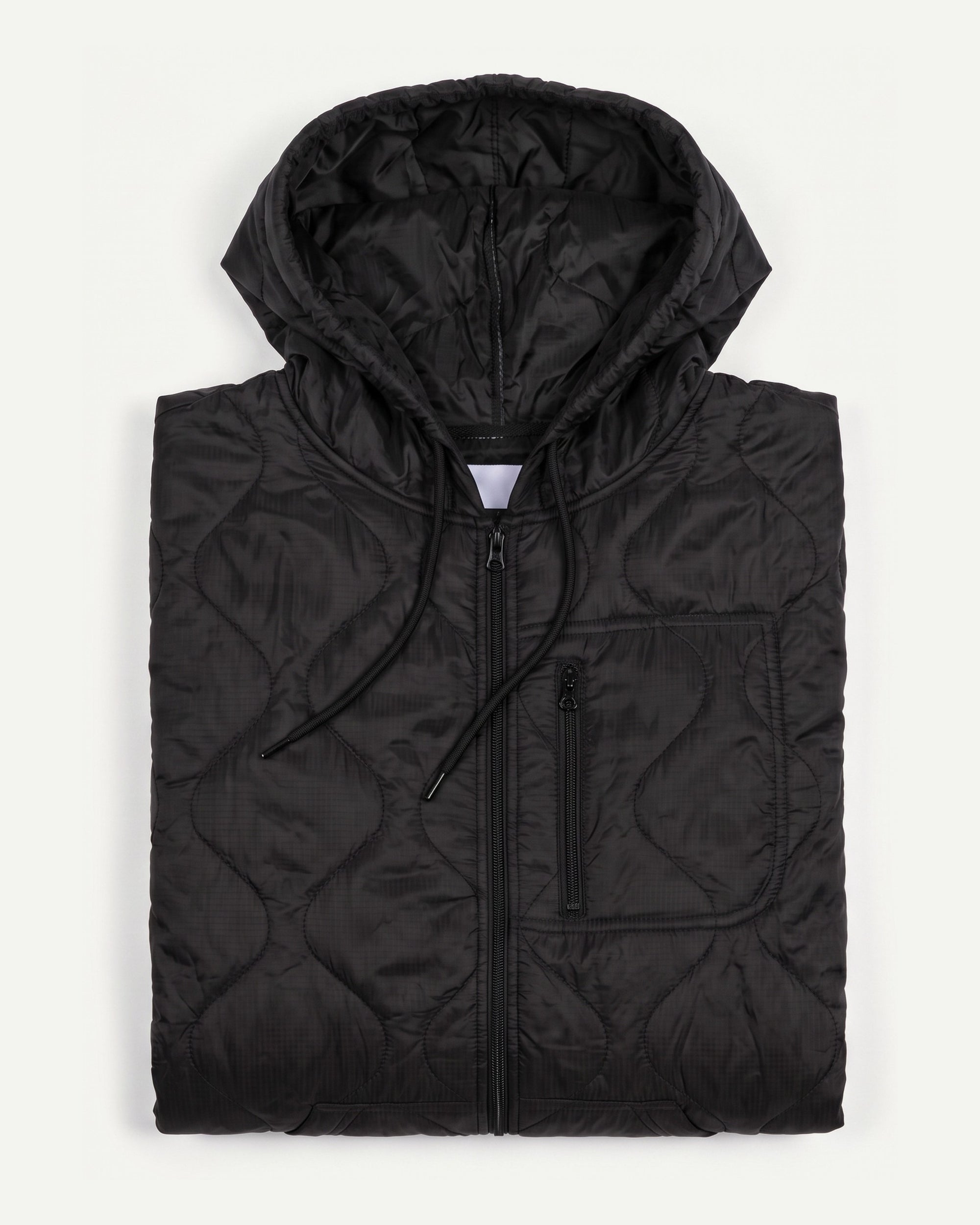 Black Woobie Jacket 2.0, folded