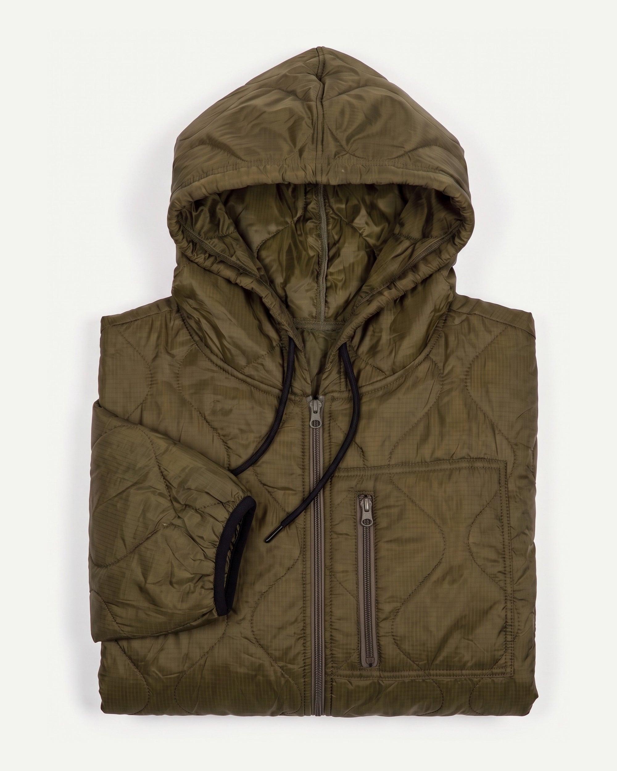Ranger Green Woobie Jacket 2.0, folded