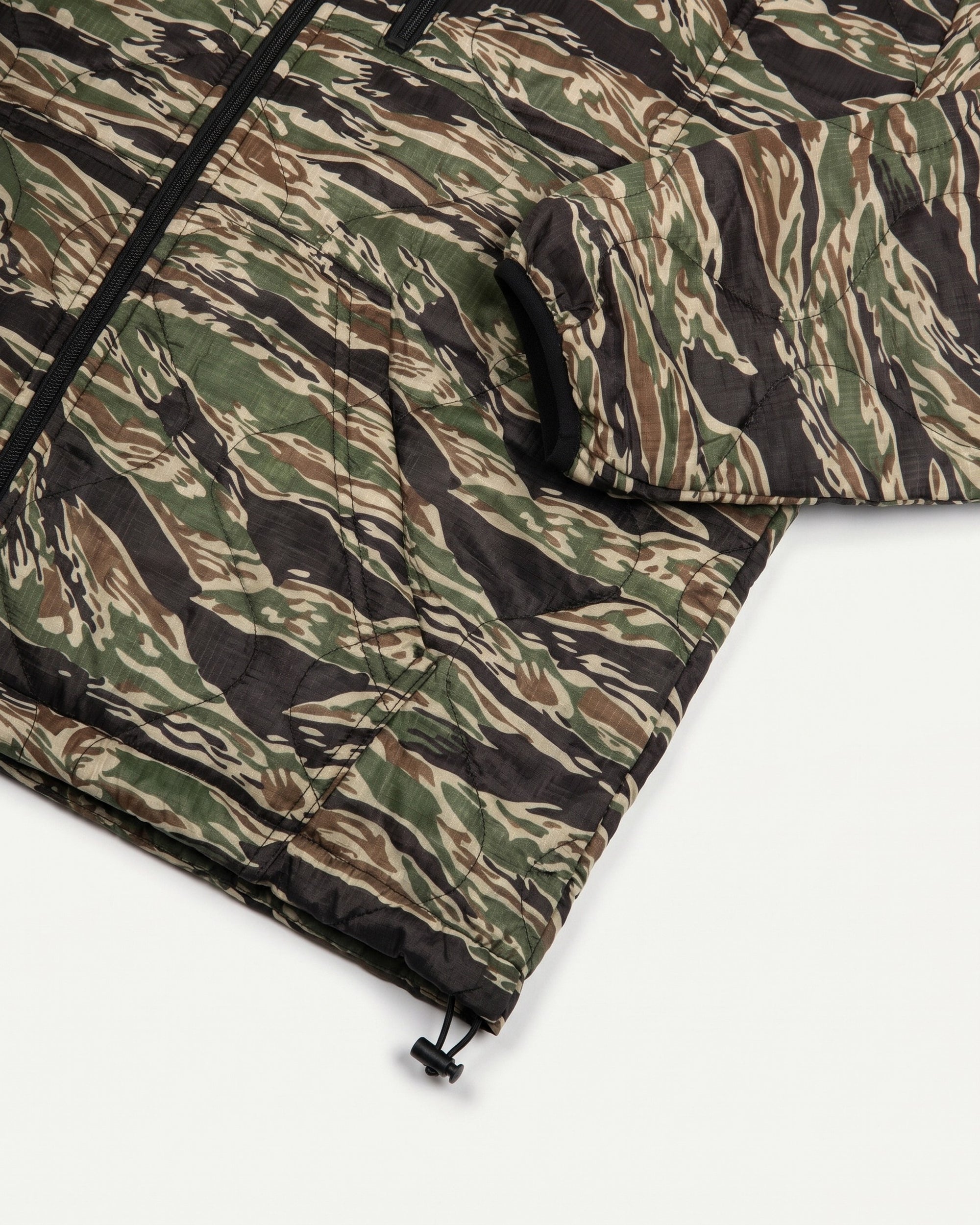 Tiger Stripe Woobie Jacket 2.0, hem cinch