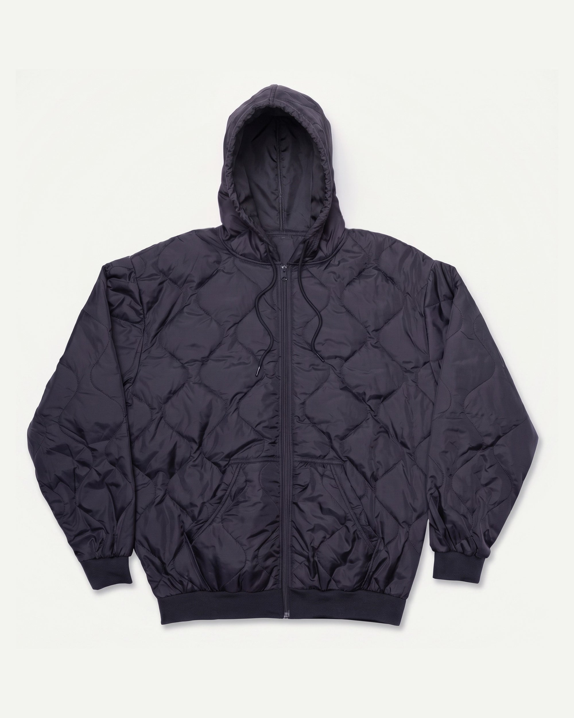 Black Woobie Jacket, front view