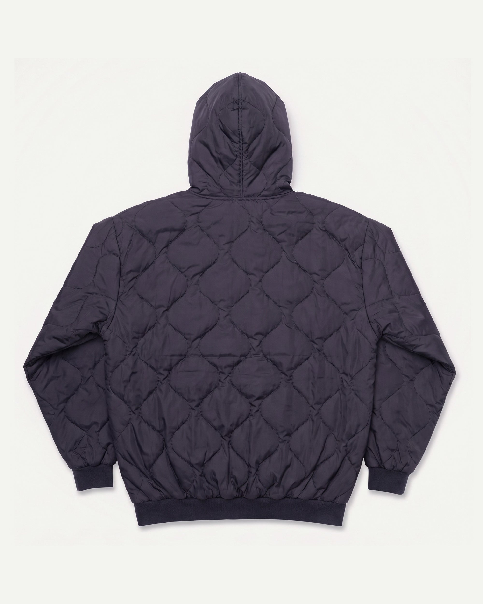 Black Woobie Jacket, back view