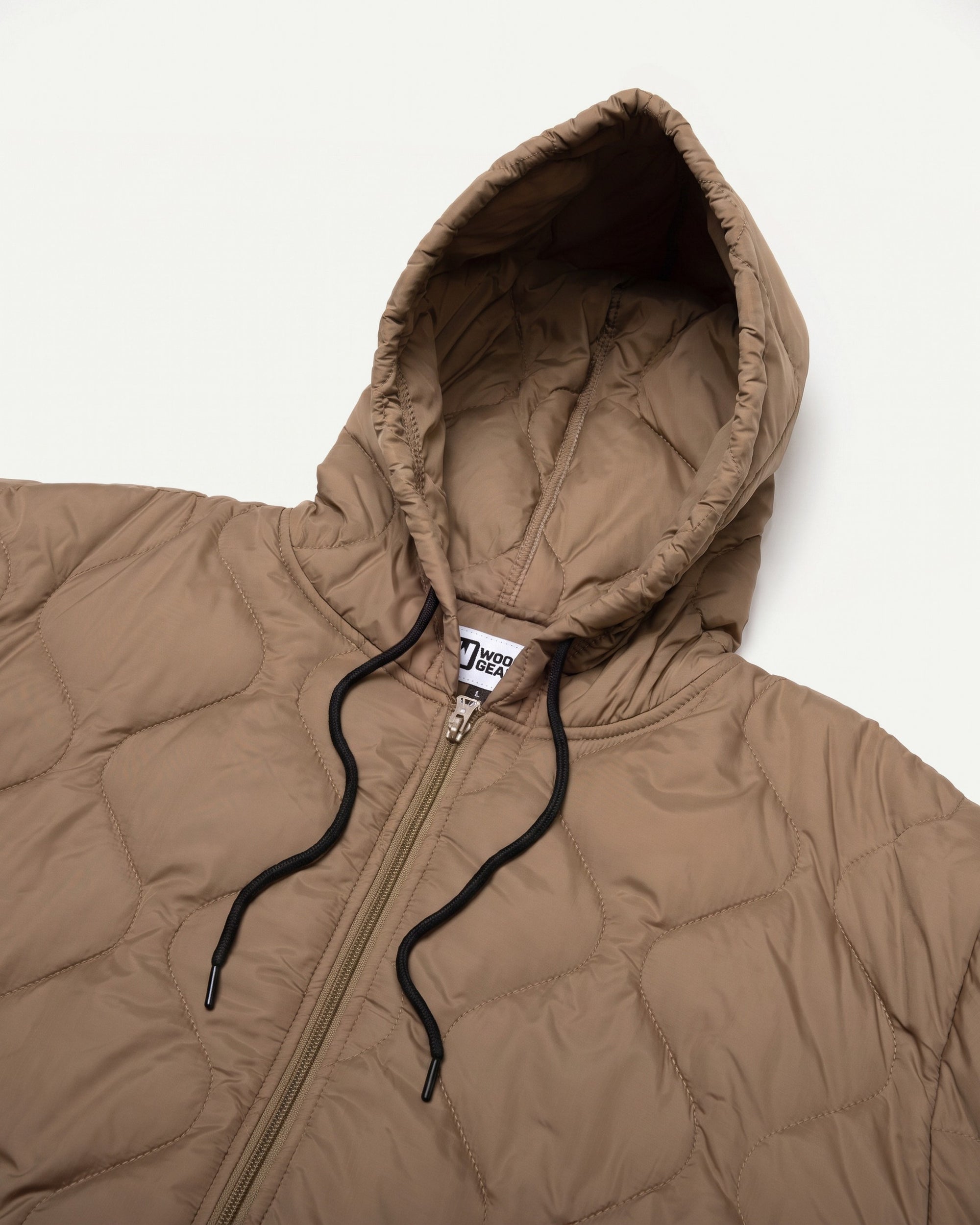 Coyote Tan Woobie Jacket, hood