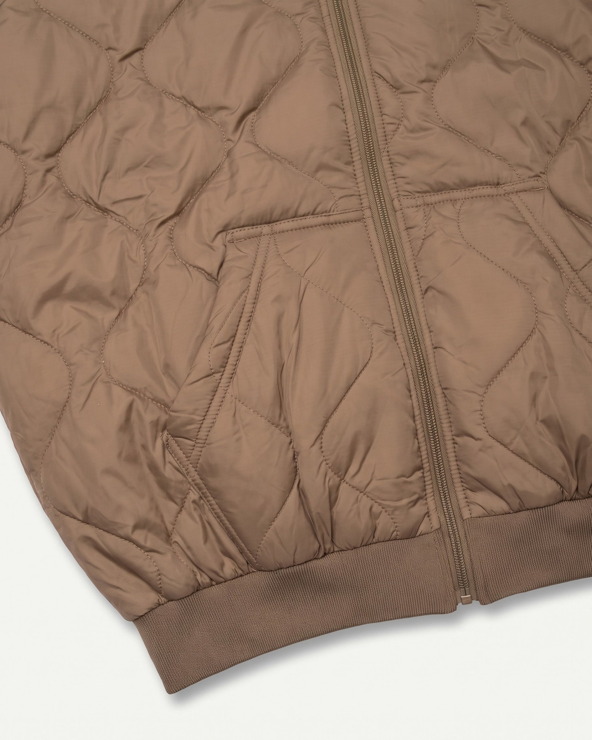 Coyote Tan Woobie Jacket, zipper