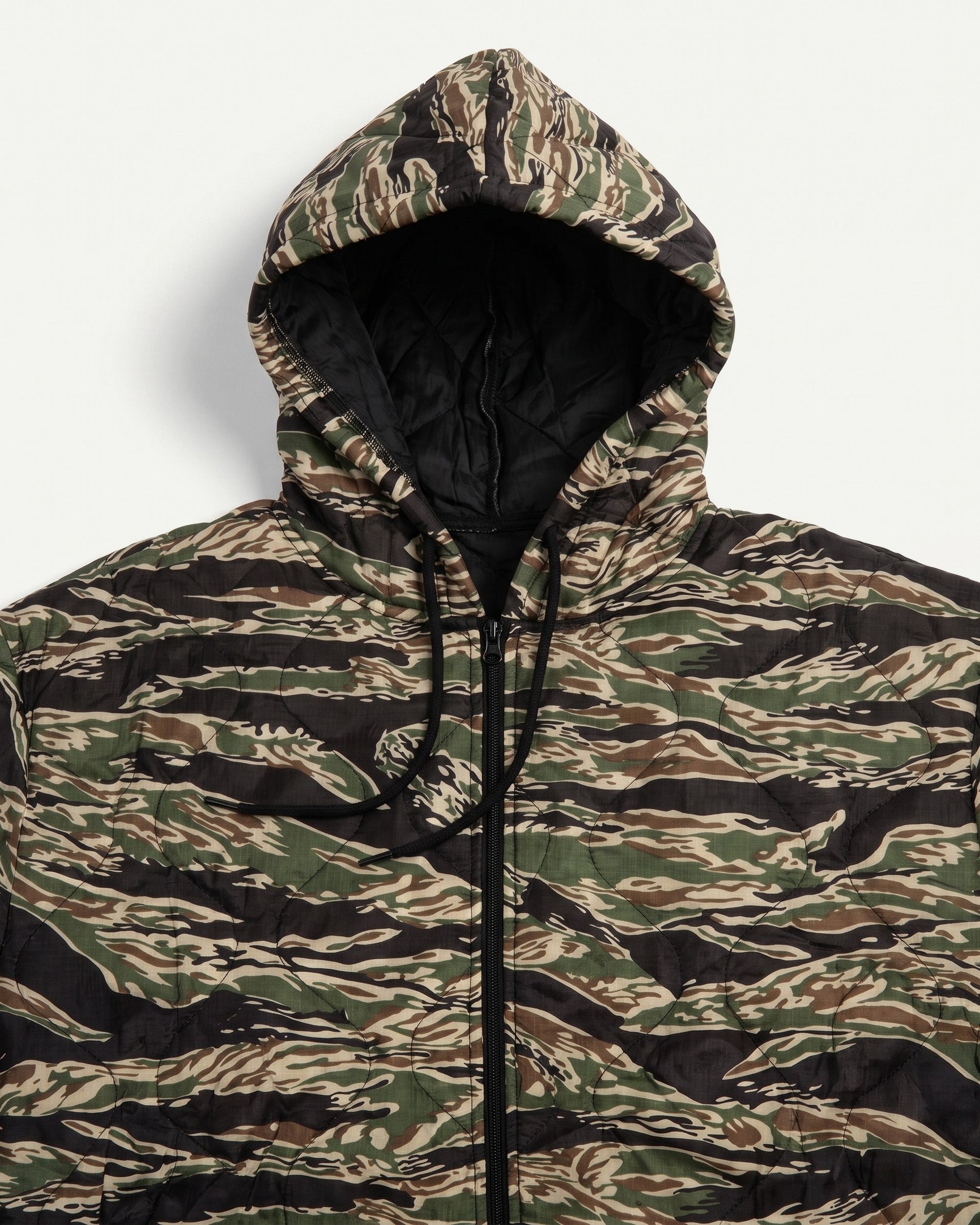 Tiger Stripe Woobie Jacket, hood