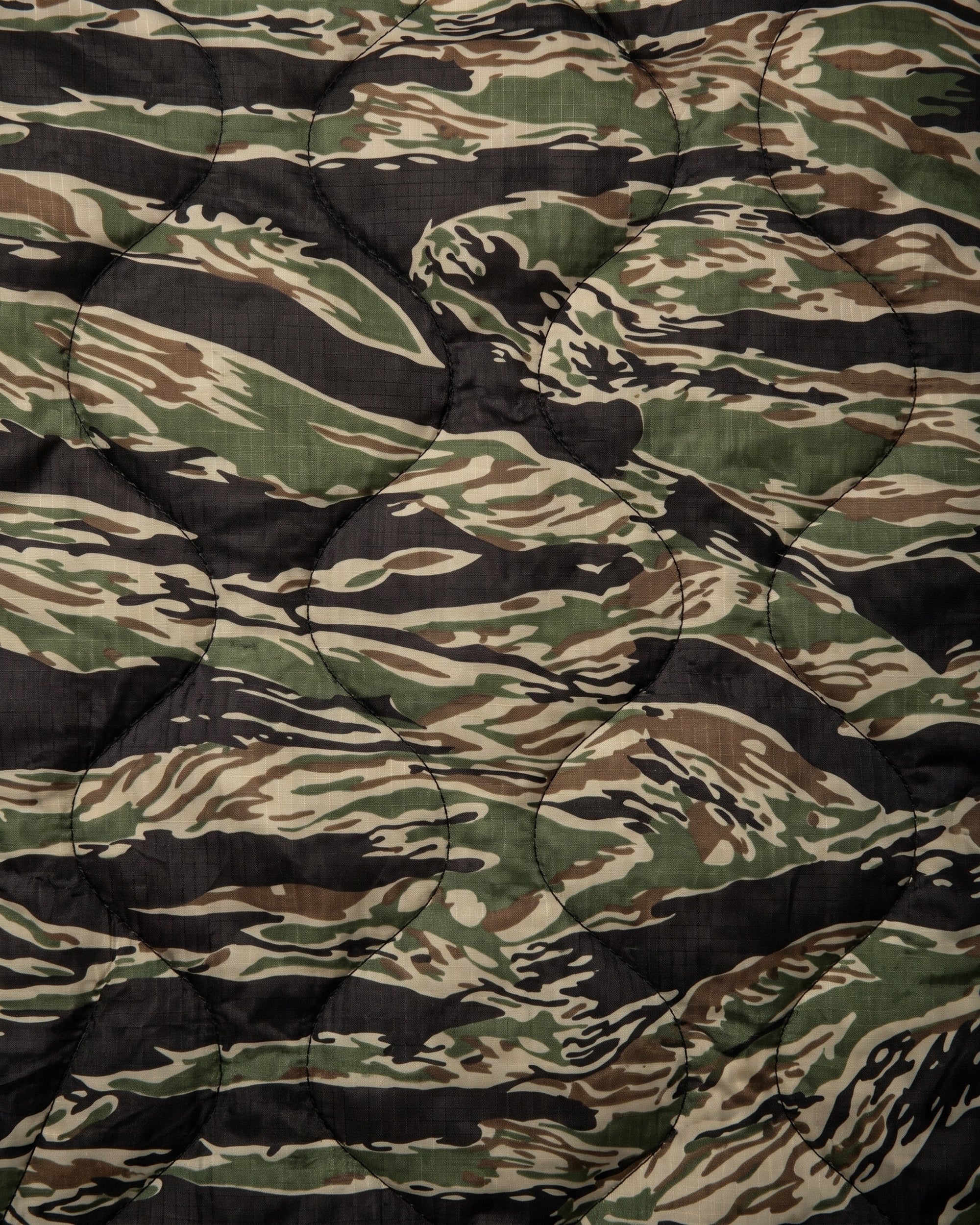Tiger Stripe Woobie Jacket, fabric close-up