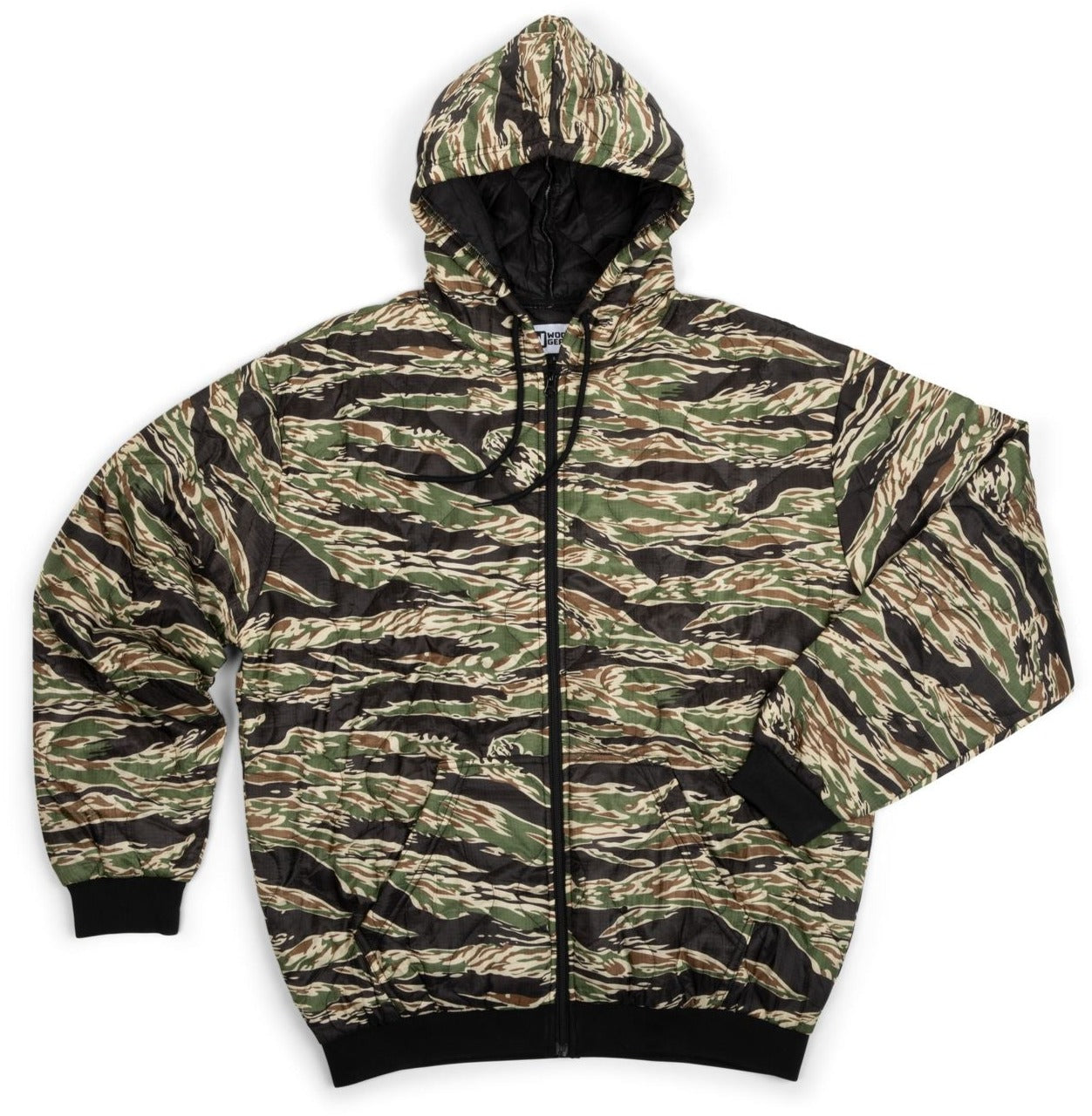 Woobie Jacket in Tiger Stripe — waterproof Rip Stop Nylon tactical jacket