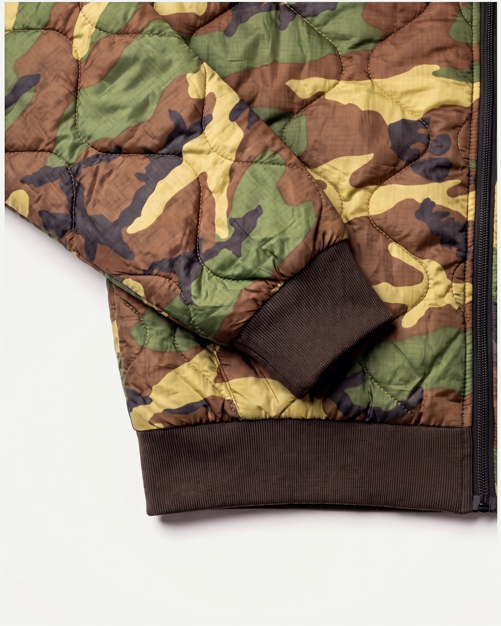 Woodland Woobie Jacket, cuff and hem