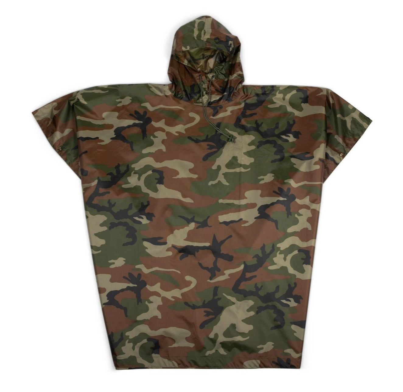 Woobie Poncho in Woodland — 100% waterproof Rip Stop Nylon field poncho