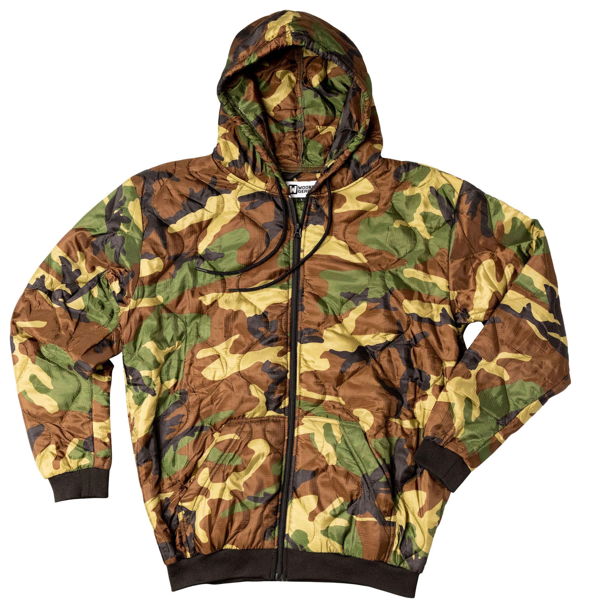 Woobie Jacket in Woodland — waterproof Rip Stop Nylon tactical jacket